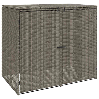 Afvalbak Box 2 pcs Grijs 65 x 80 x 115 cm Polyetheen
