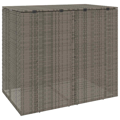 Afvalbak Box 2 pcs Grijs 65 x 80 x 115 cm Polyetheen