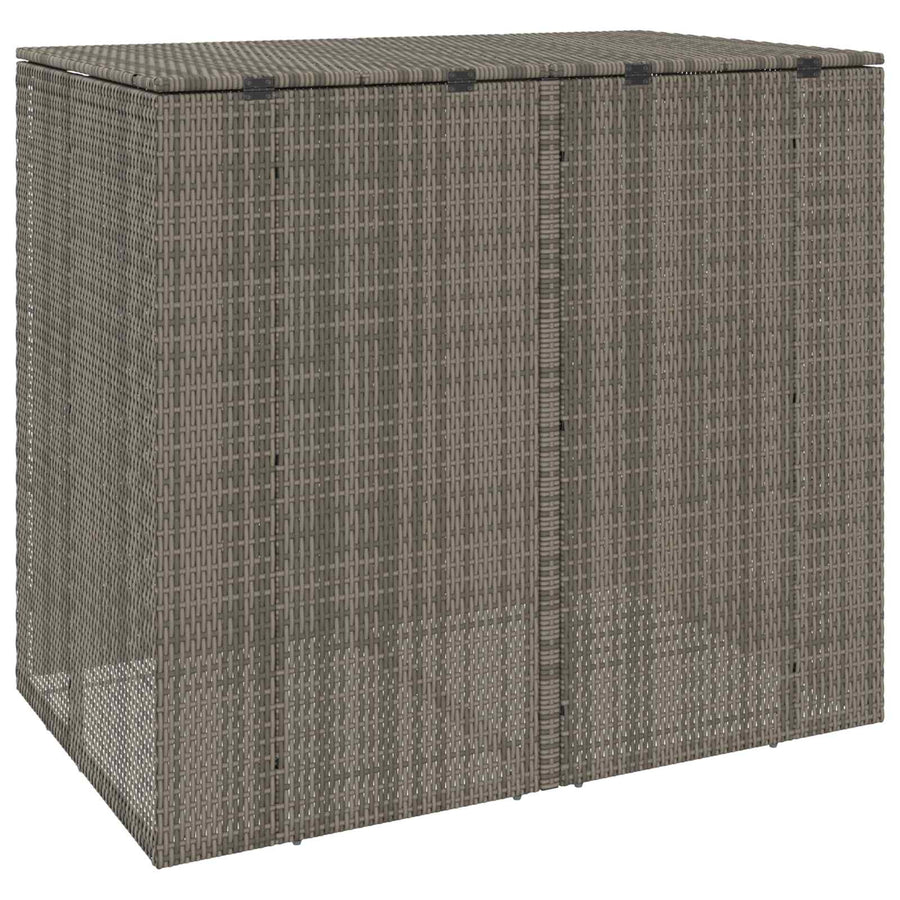 Afvalbak Box 2 pcs Grijs 65 x 80 x 115 cm Polyetheen