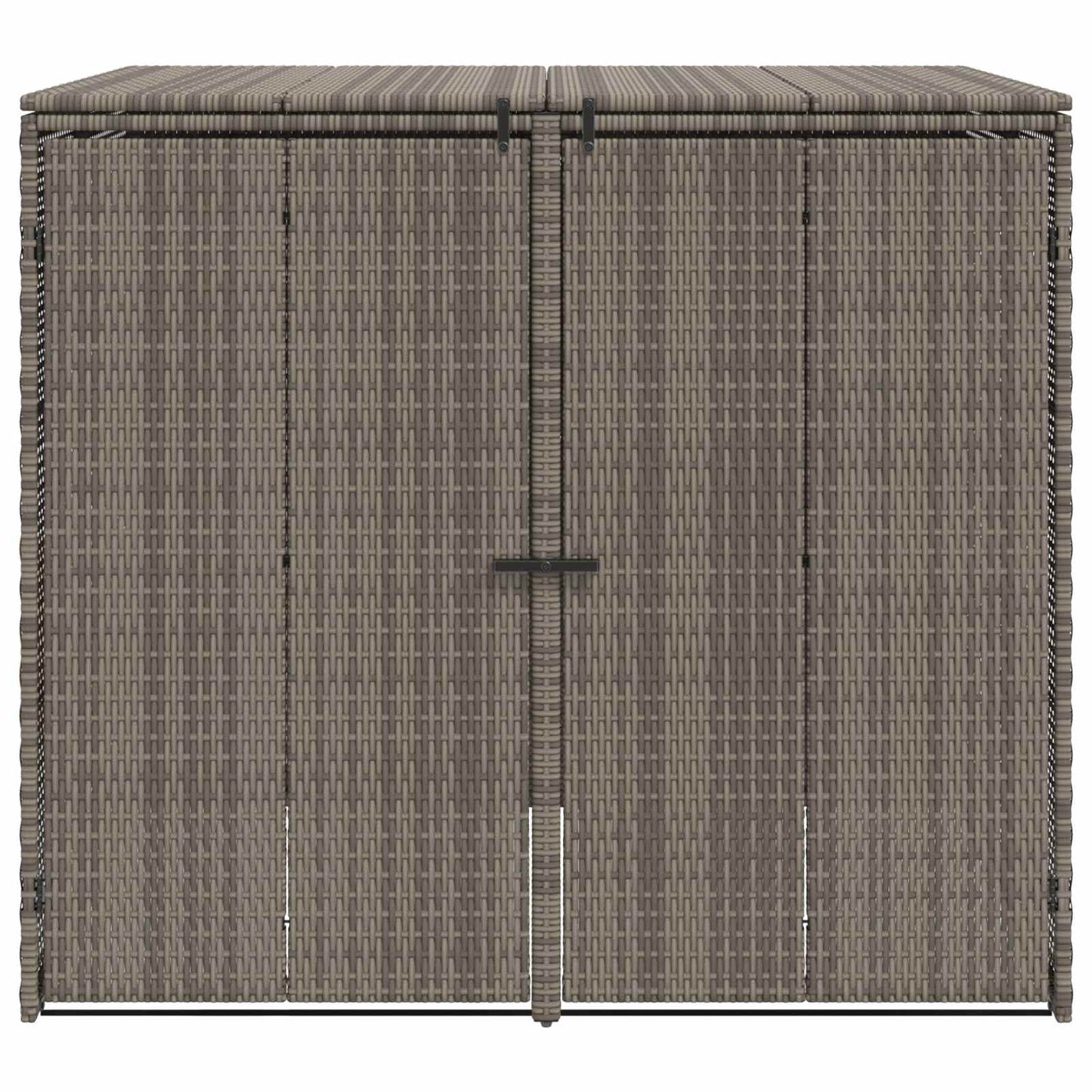 Afvalbak Box 2 pcs Grijs 65 x 80 x 115 cm Polyetheen
