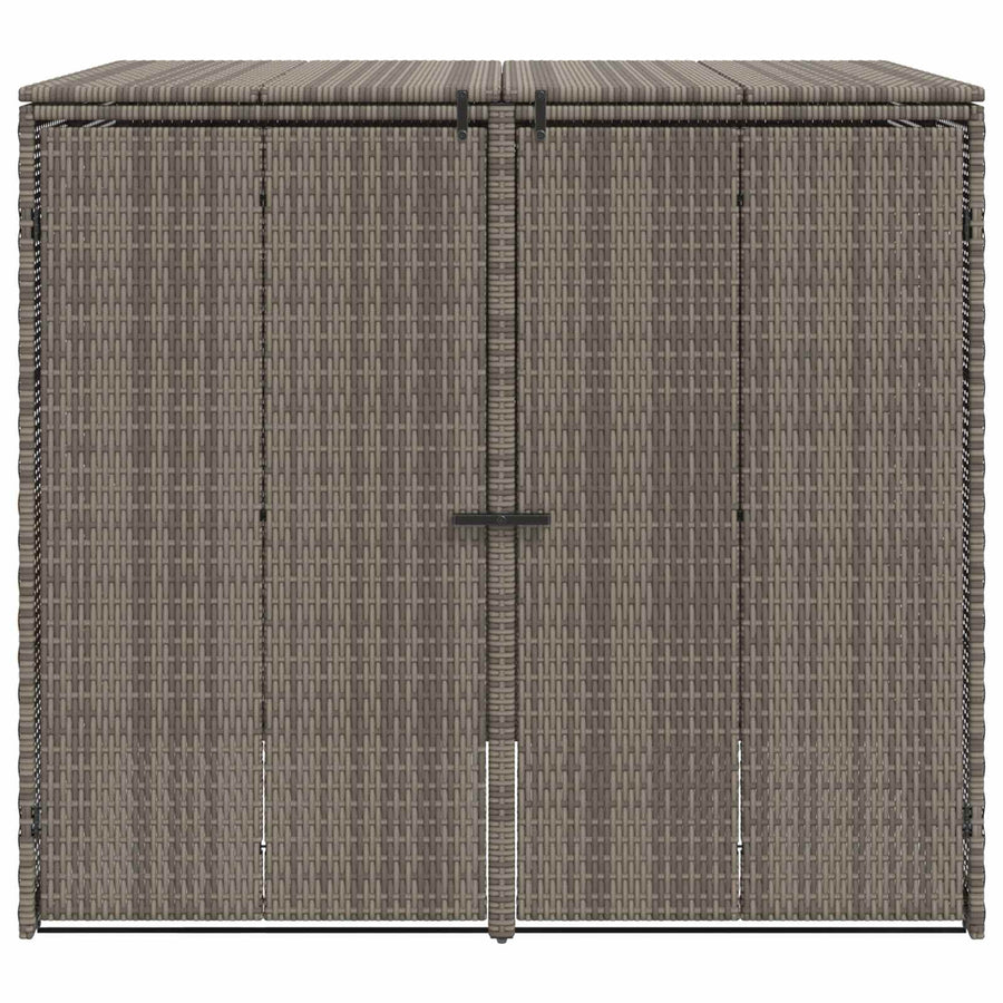 Afvalbak Box 2 pcs Grijs 65 x 80 x 115 cm Polyetheen