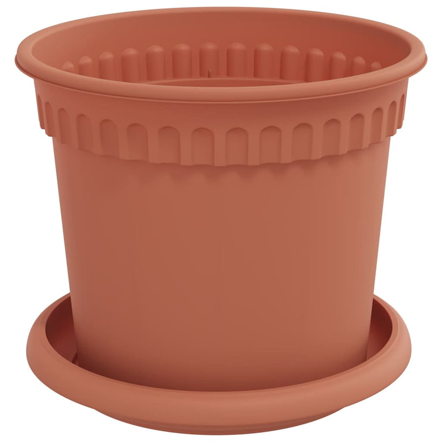 Plantenpotten 6 pcs Baksteenrood Ø 15 x 12 cm Kunststof