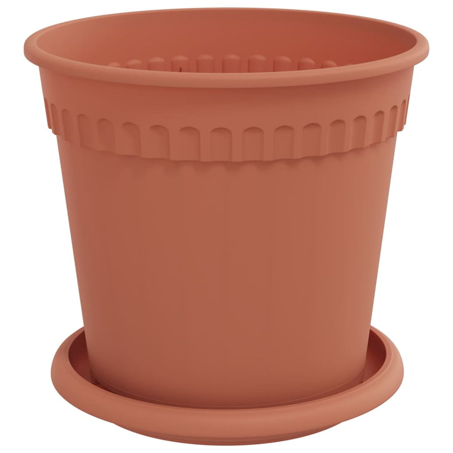 Plantenpotten 6 pcs Baksteenrood Ø 17 x 14 cm Kunststof
