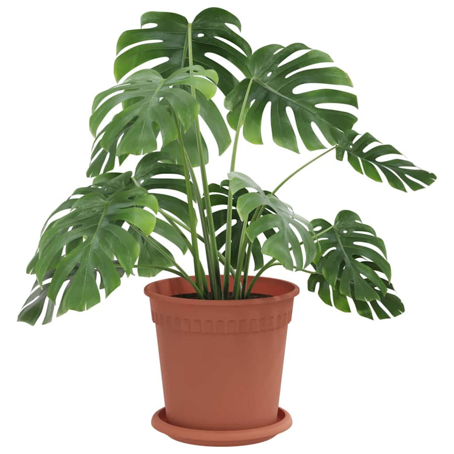 Plantenpotten 6 pcs Baksteenrood Ø 17 x 14 cm Kunststof
