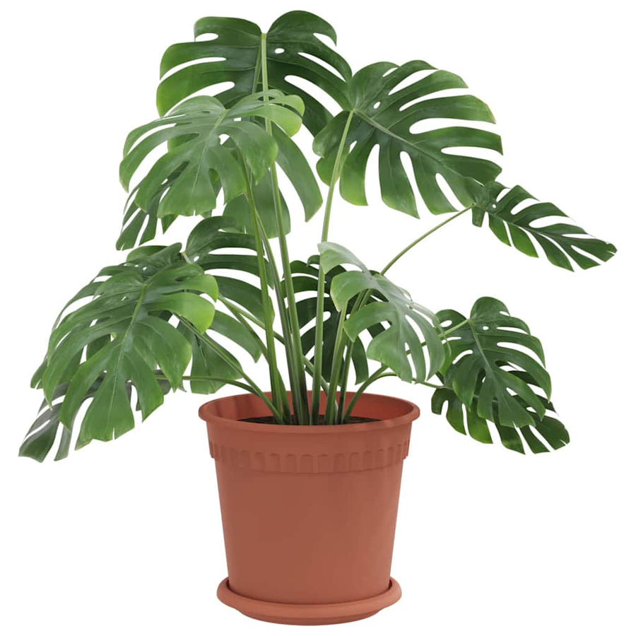 Plantenpotten 6 pcs Baksteenrood Ø 19 x 16 cm Kunststof