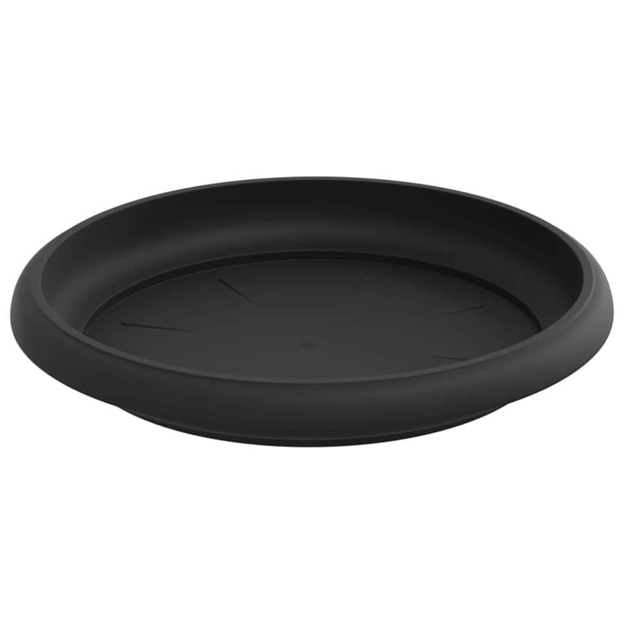 Plantenpotten 6 pcs Zwart Ø 12,5 x 10 cm Kunststof