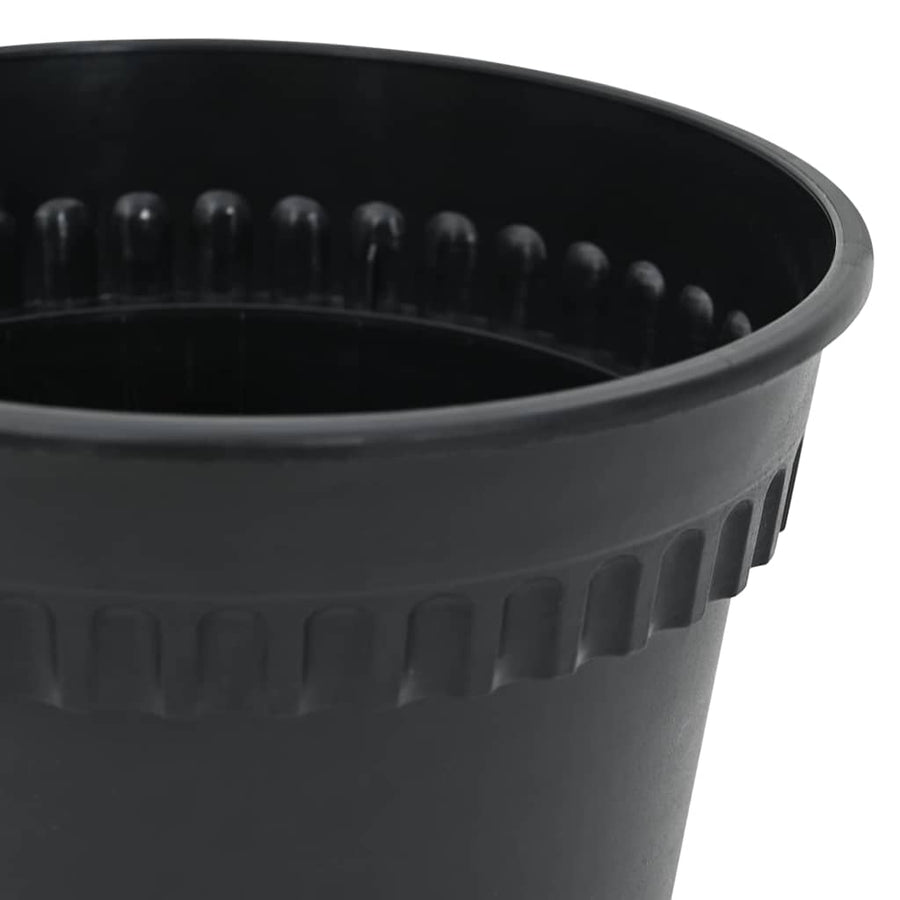 Plantenpotten 6 pcs Zwart Ø 19 x 16 cm Kunststof