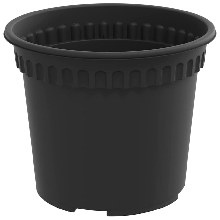Plantenpotten 24 pcs Zwart Ø 12,5 x 10 cm Kunststof