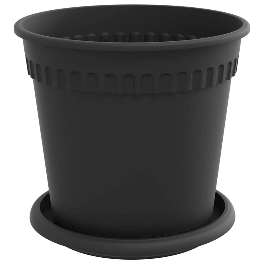 Plantenpotten 24 pcs Zwart Ø 17 x 14 cm Kunststof