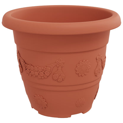 Plantenpotten 6 pcs Baksteenrood Ø 26 x 21.5 cm Kunststof