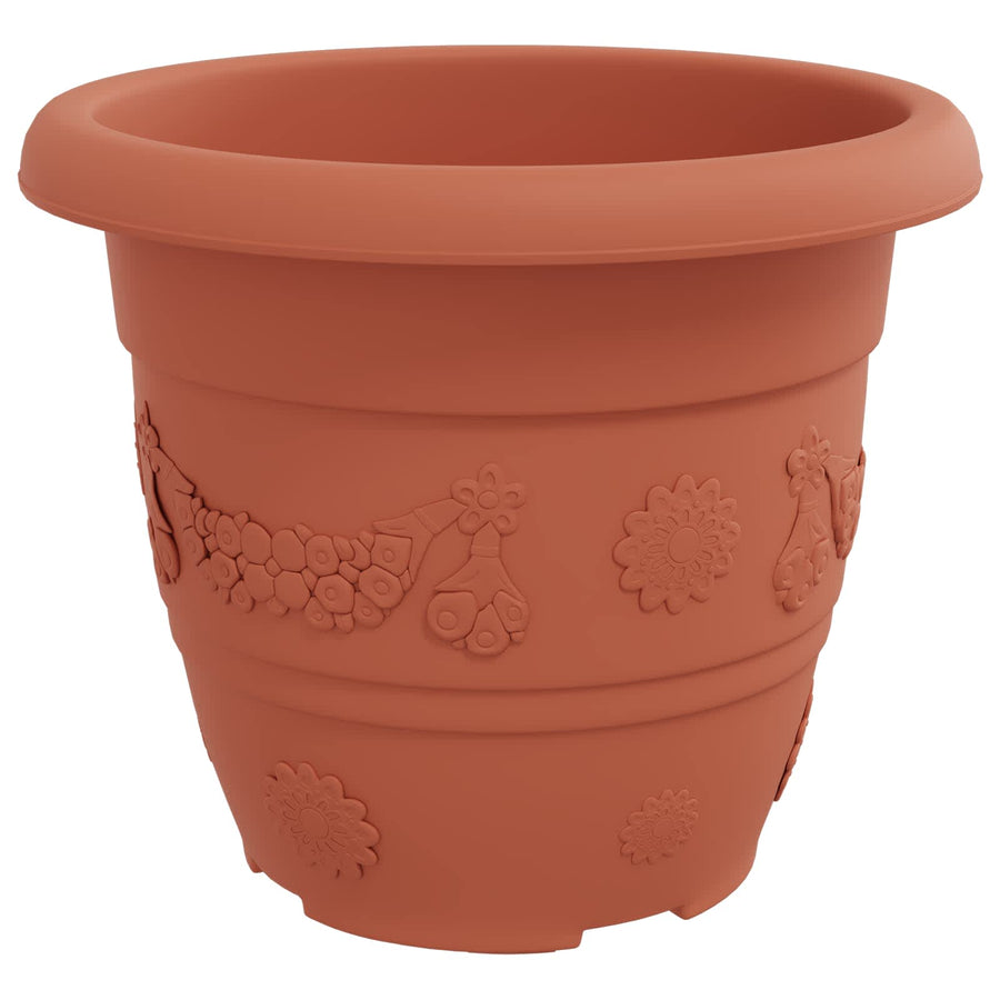 Plantenpotten 6 pcs Baksteenrood Ø 26 x 21.5 cm Kunststof