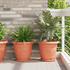 Plantenpotten Ø 26 cm kunststof baksteenrood 6 stuks