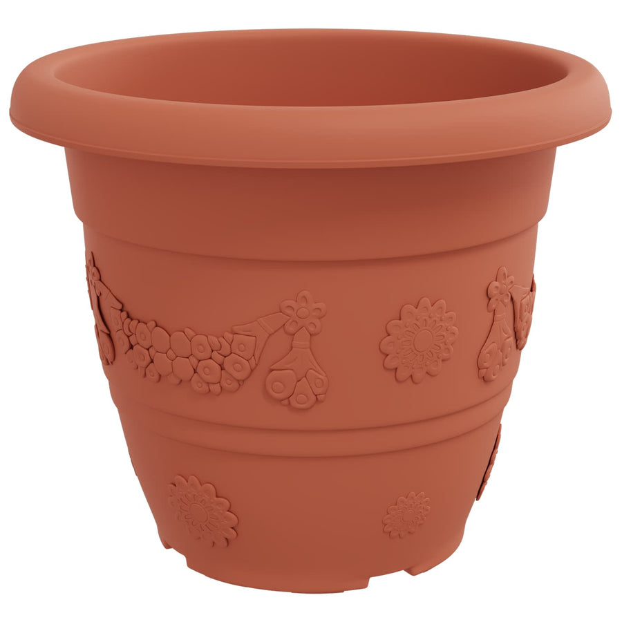 Plantenpotten 6 pcs Baksteenrood Ø 26 x 21.5 cm Kunststof