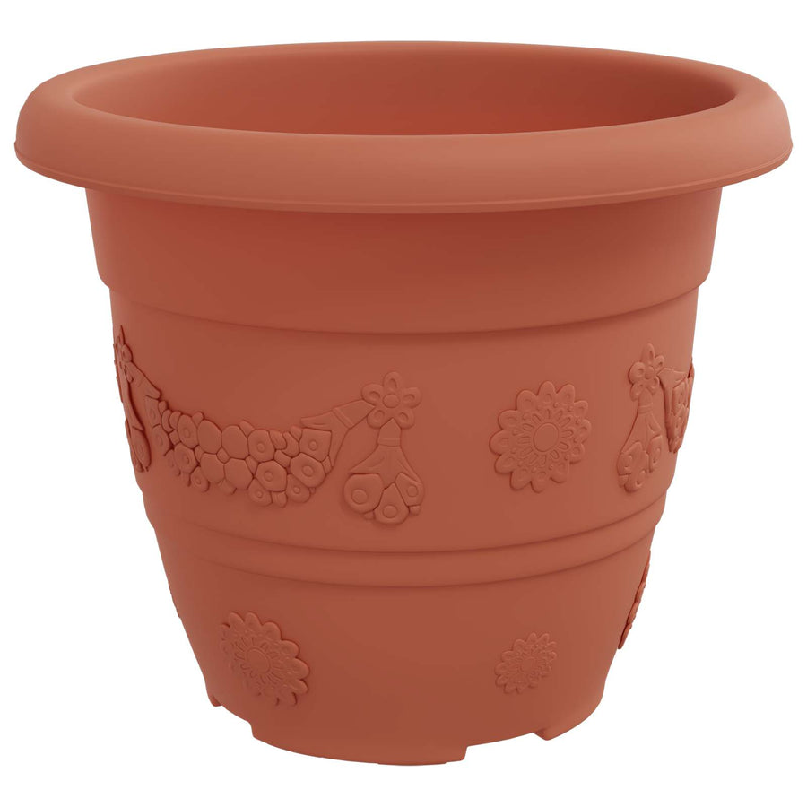 Plantenpotten 24 pcs Baksteenrood Ø 26 x 21.5 cm Kunststof