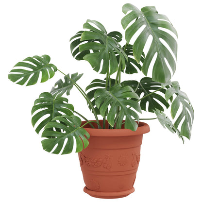 Plantenpotten 24 pcs Baksteenrood Ø 26 x 21.5 cm Kunststof