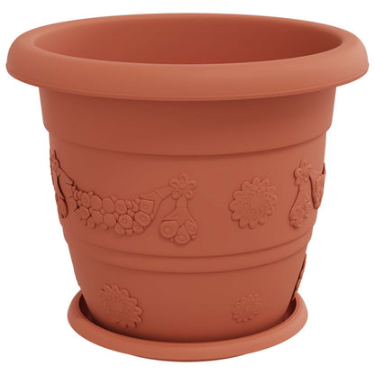 Plantenpotten 24 pcs Baksteenrood Ø 26 x 21.5 cm Kunststof