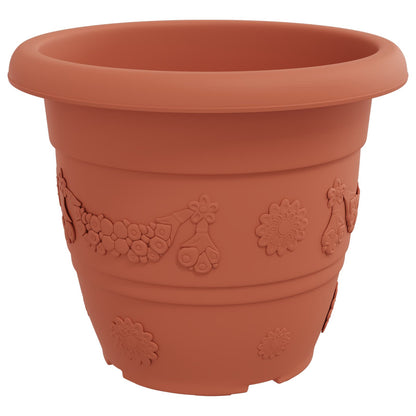 Plantenpotten 24 pcs Baksteenrood Ø 26 x 21.5 cm Kunststof