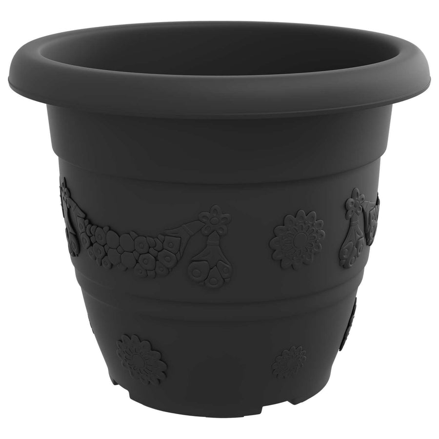 Plantenpotten 24 pcs Zwart Ø 26 x 21.5 cm Kunststof