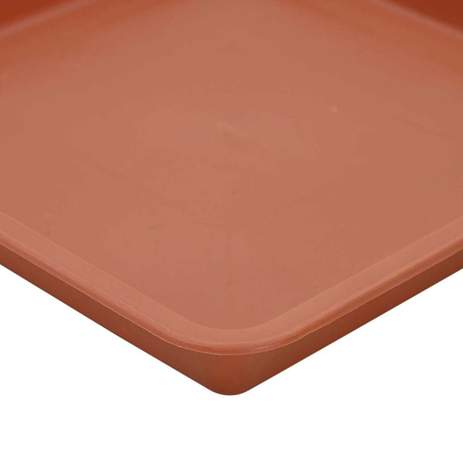 Plantenpotten 6 pcs Baksteenrood 28,5 x 28,5 x 22 cm Kunststof