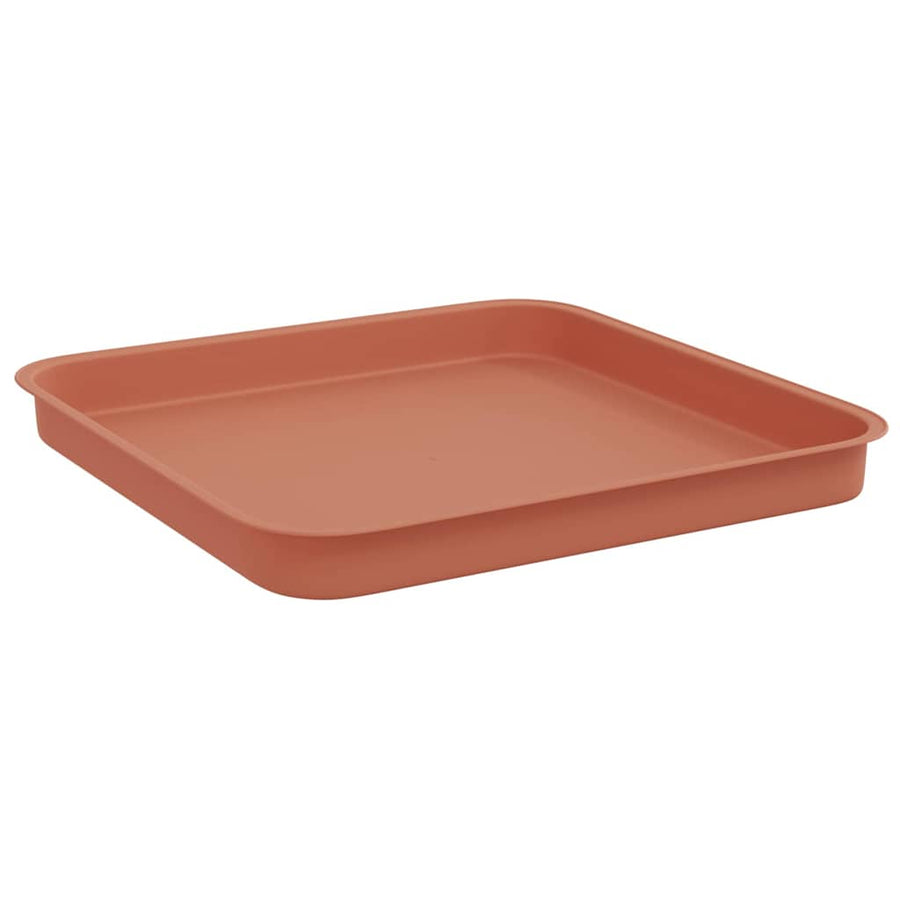 Plantenpotten 6 pcs Baksteenrood 28,5 x 28,5 x 22 cm Kunststof
