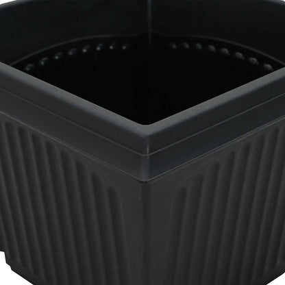 Plantenpotten 6 pcs Zwart 23 x 23 x 17,5 cm Kunststof
