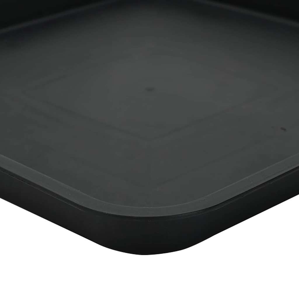 Plantenpotten 6 pcs Zwart 23 x 23 x 17,5 cm Kunststof