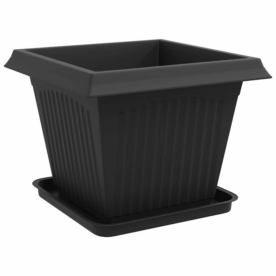 Plantenpotten 6 pcs Zwart 43 x 43 x 33,5 cm Kunststof