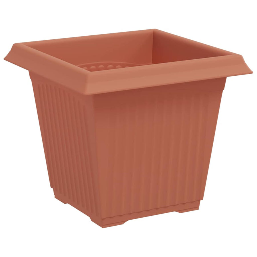Plantenpotten 24 pcs Baksteenrood 16 x 16 x 14 cm Kunststof