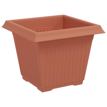 Plantenpotten 24 pcs Baksteenrood 20 x 20 x 16 cm Kunststof