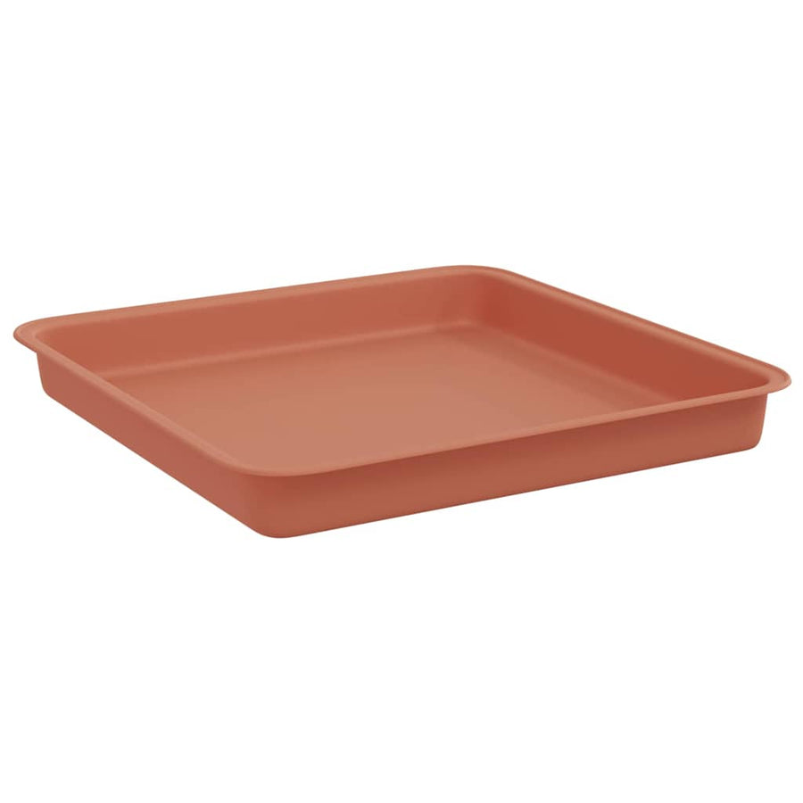 Plantenpotten 24 pcs Baksteenrood 23 x 23 x 17,5 cm Kunststof