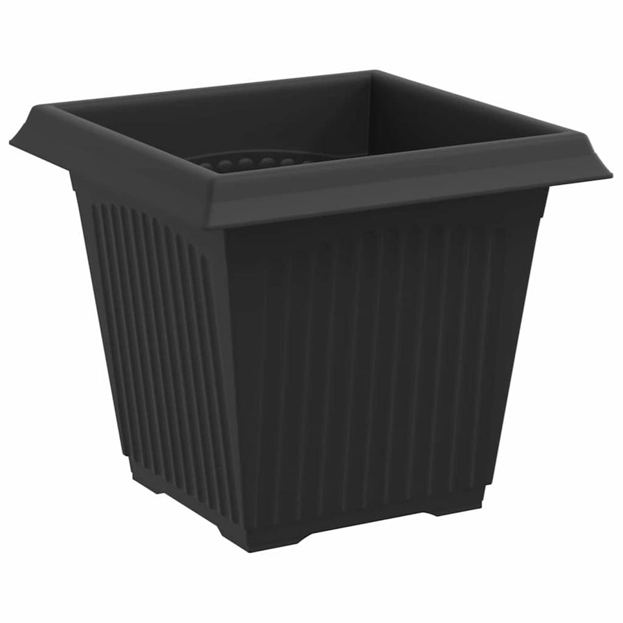 Plantenpotten 24 pcs Zwart 16 x 16 x 14 cm Kunststof