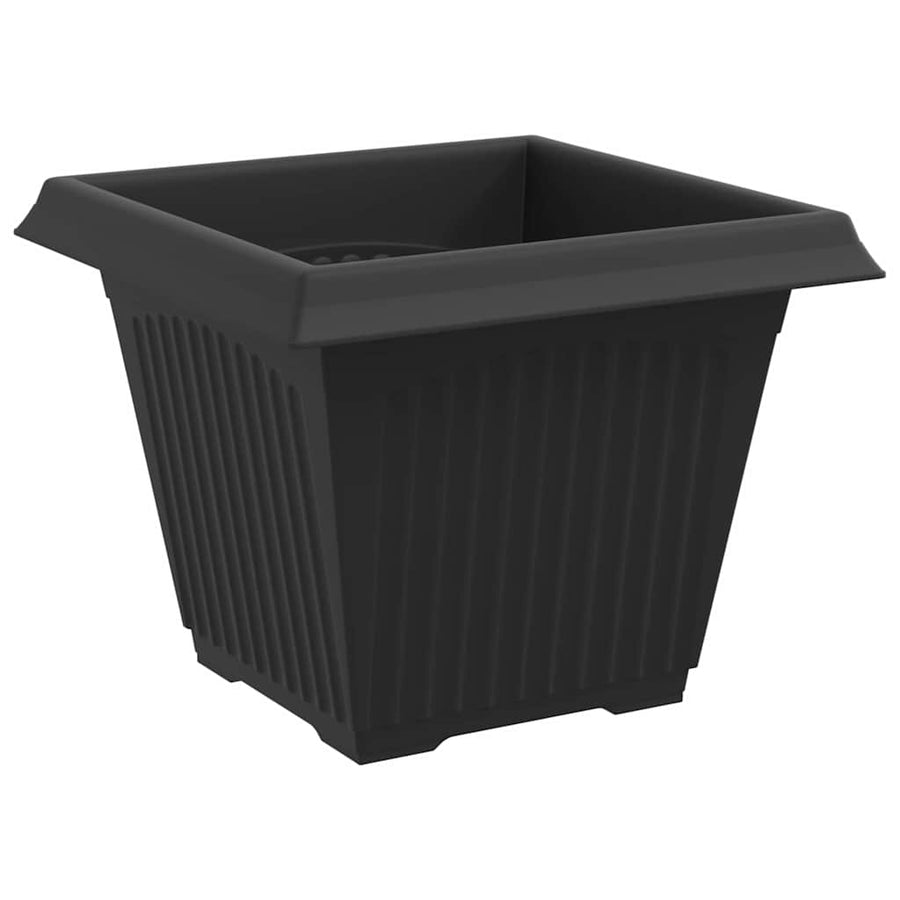 Plantenpotten 24 pcs Zwart 38 x 38 x 30 cm Kunststof
