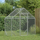 Chicken Coop Silver 170 x 100 x 177 cm Galvanized steel