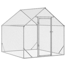 Kippenhok Zilver 200x170x177cm Gegalvaniseerd staal