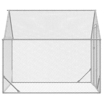 Kippenhok Zilver 200x170x177cm Gegalvaniseerd staal