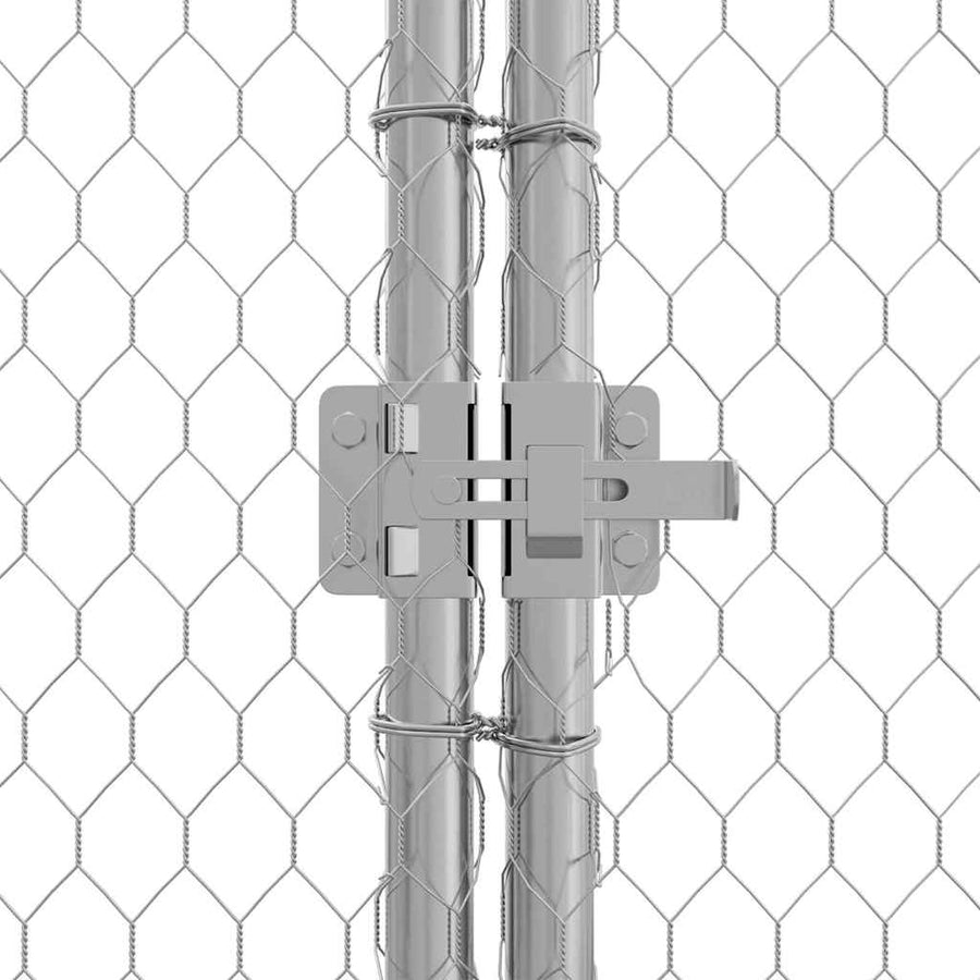 Kippenhok Zilver 400x170x177cm Gegalvaniseerd staal