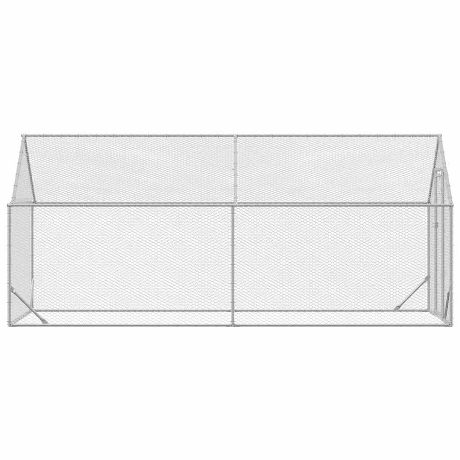 Kippenhok Zilver 400x170x177cm Gegalvaniseerd staal