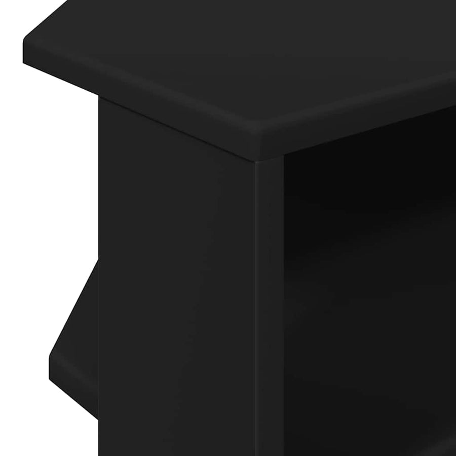HoekTVKast Zwart 102x40,5x45cm Bewerkt hout