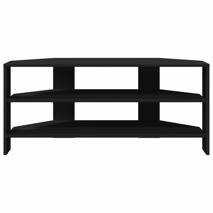 HoekTVKast Zwart 102x40,5x45cm Bewerkt hout