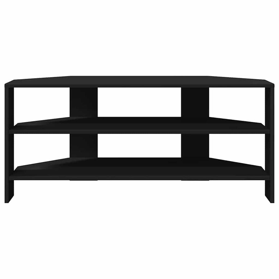 HoekTVKast Zwart 102x40,5x45cm Bewerkt hout