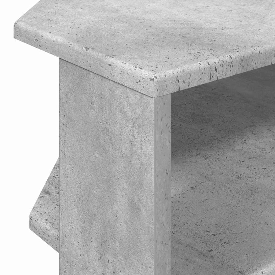 HoekTVKast Beton Grijs 102x40,5x45cm Bewerkt hout