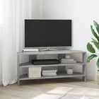Hoek tv kast beton grijs 102x40,5x45 cm bewerkt hout