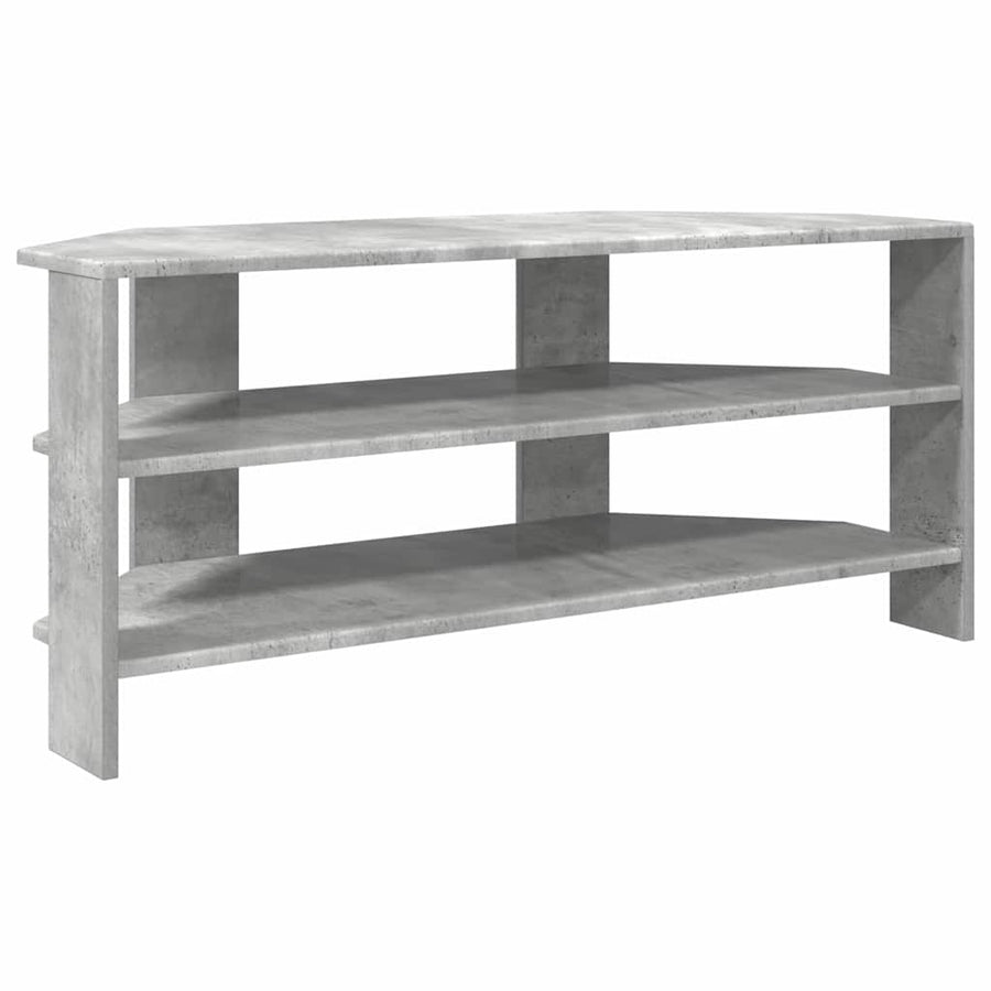 HoekTVKast Beton Grijs 102x40,5x45cm Bewerkt hout