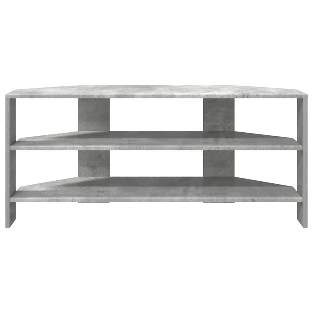 HoekTVKast Beton Grijs 102x40,5x45cm Bewerkt hout