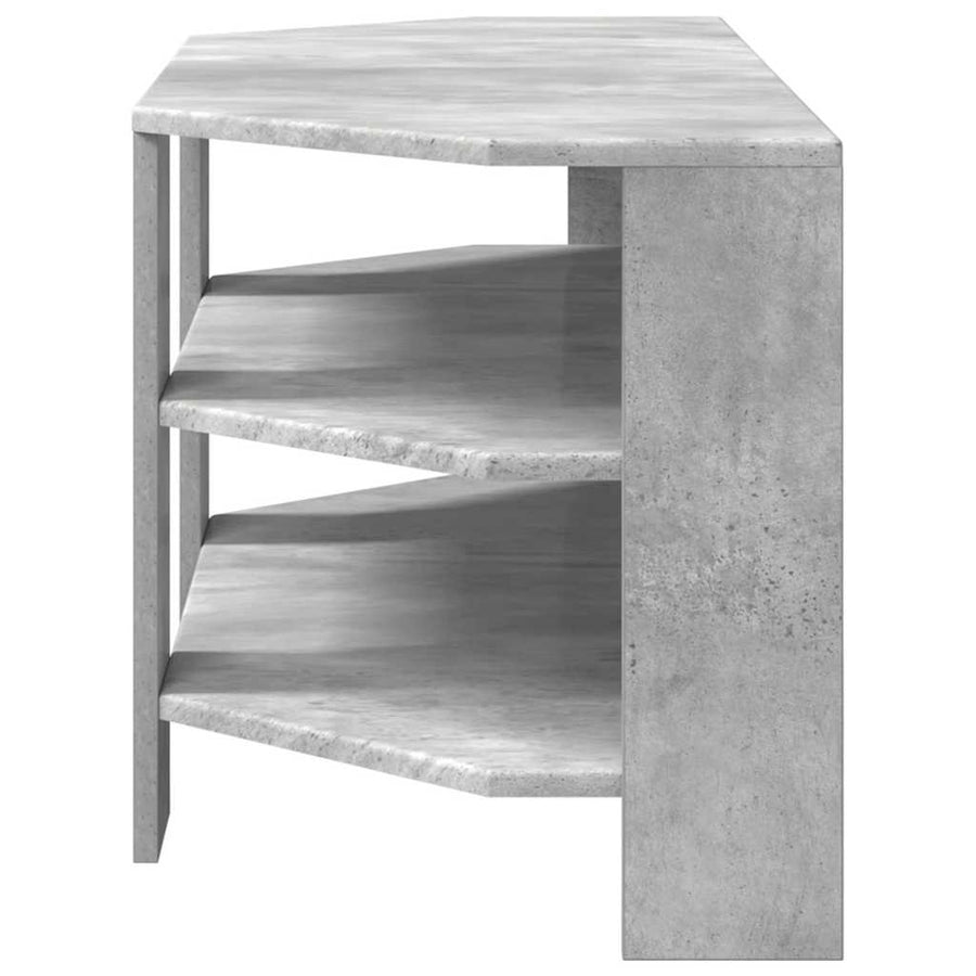 HoekTVKast Beton Grijs 102x40,5x45cm Bewerkt hout