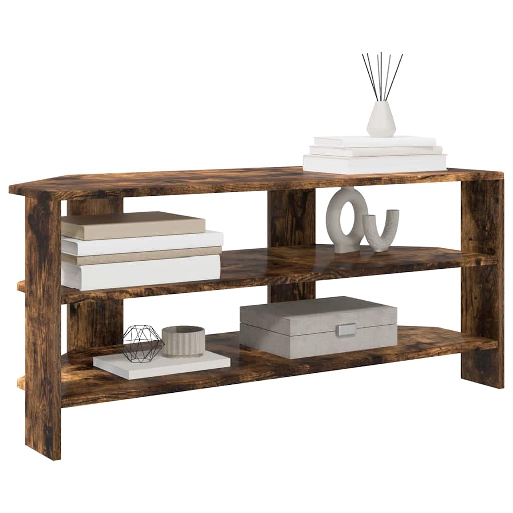 HoekTVKast Gerookt eiken 102x40,5x45cm Bewerkt hout