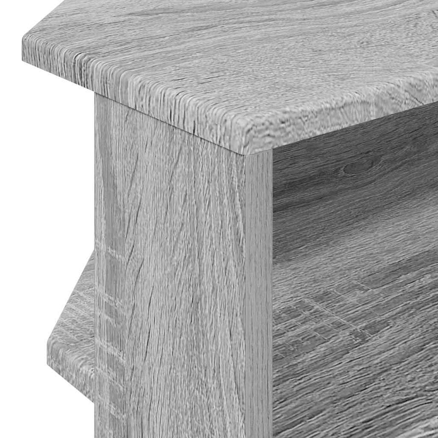 HoekTVKast Grijs Sonoma 102x40,5x45cm Bewerkt hout
