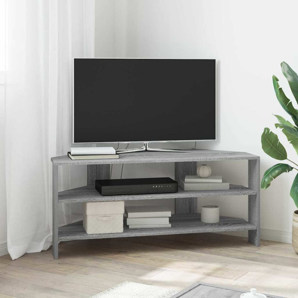HoekTVKast Grijs Sonoma 102x40,5x45cm Bewerkt hout
