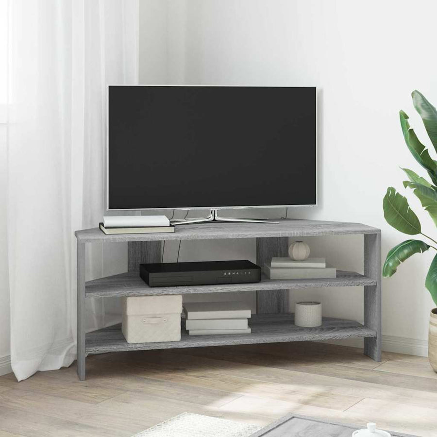 HoekTVKast Grijs Sonoma 102x40,5x45cm Bewerkt hout