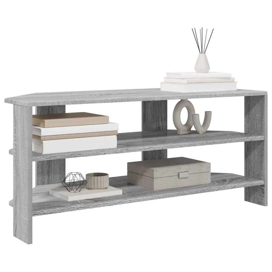 HoekTVKast Grijs Sonoma 102x40,5x45cm Bewerkt hout